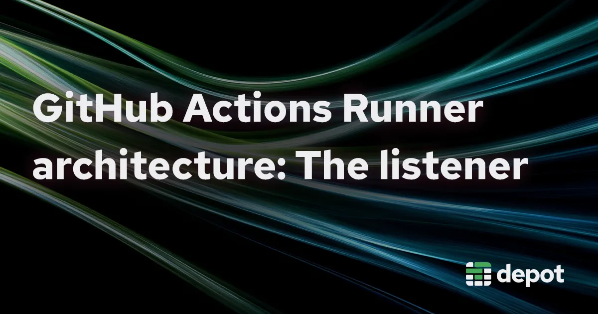 GitHub Actions Runner architecture: The listener banner