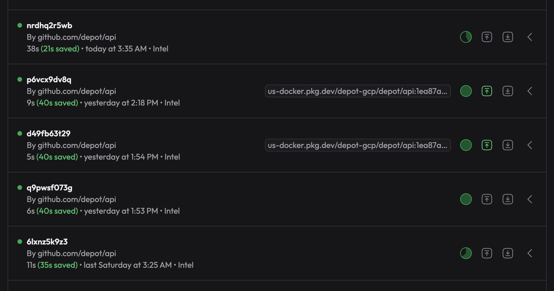 New build summary link and a refreshed UI banner