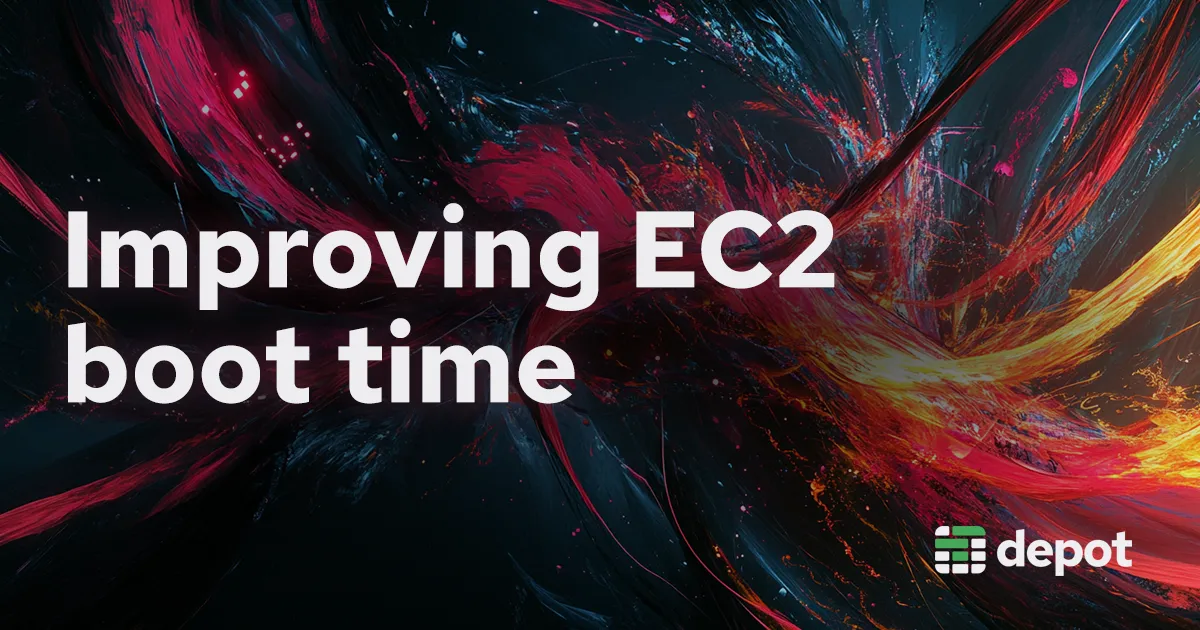 Accelerating builds: Improving EC2 boot time from 4s to 2.8s banner