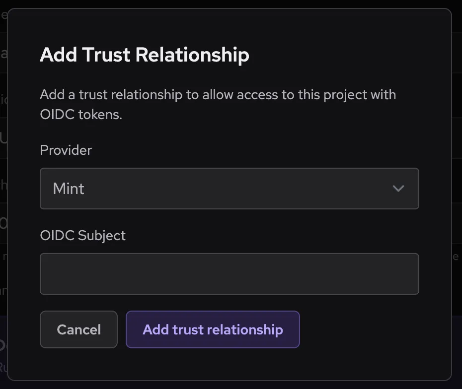 Depot trust relationship for RWX