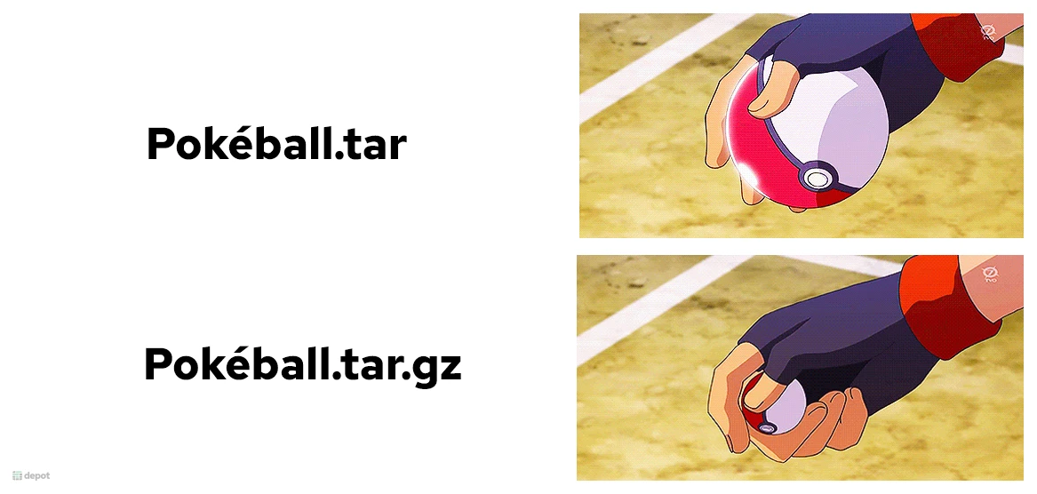Pokeball gzip comparison
