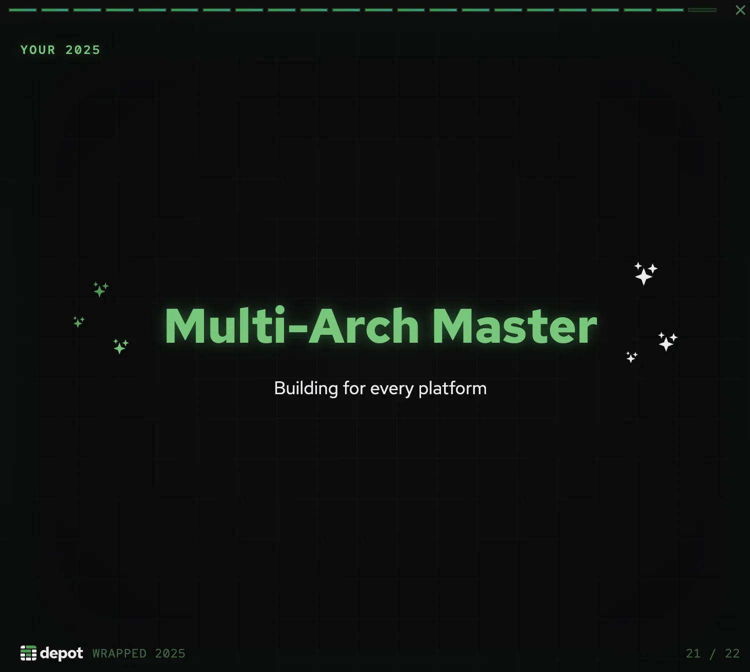 Depot Wrapped slide showing Multi-Arch Master